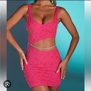Hot pink Oh Polly mini dress